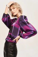 Satin Abstract Blouse