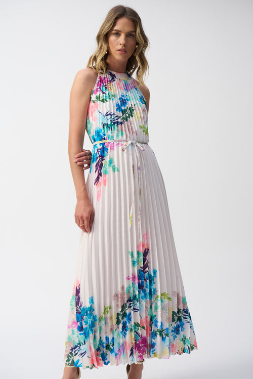 Pleated Satin Floral