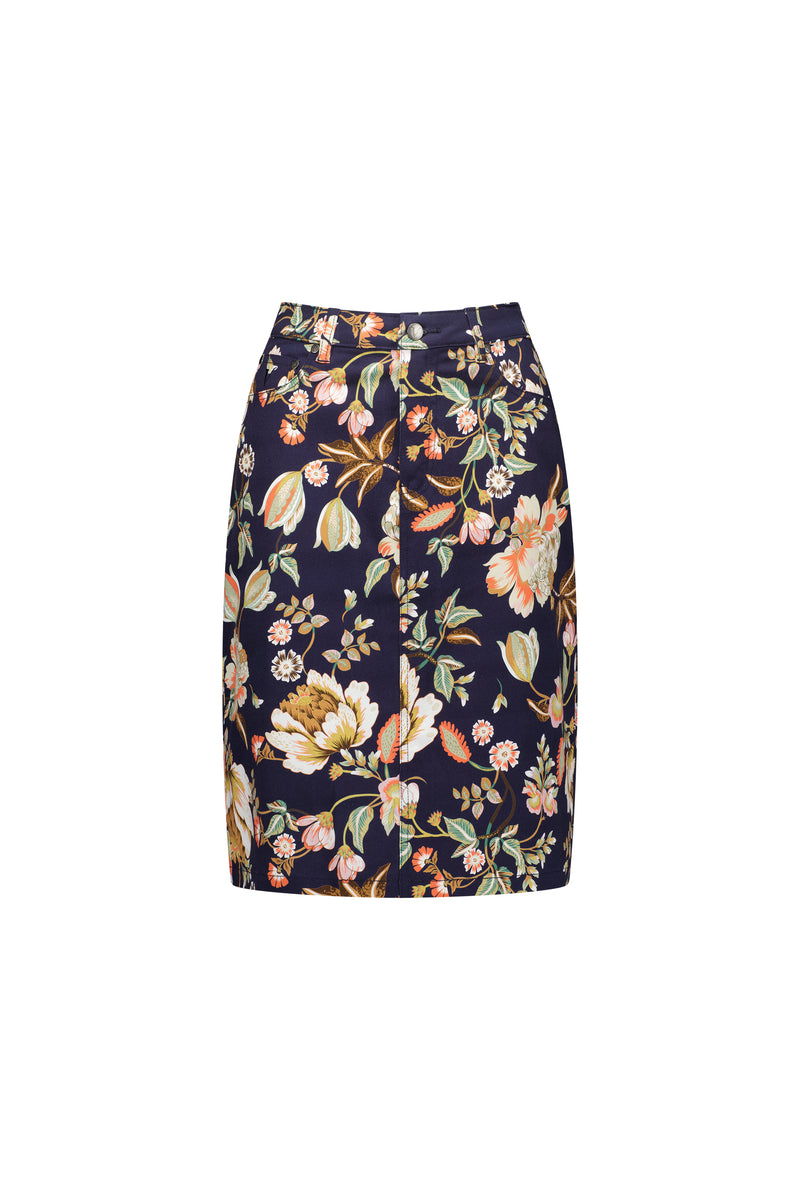 Print Lightweight Skirt-372AV