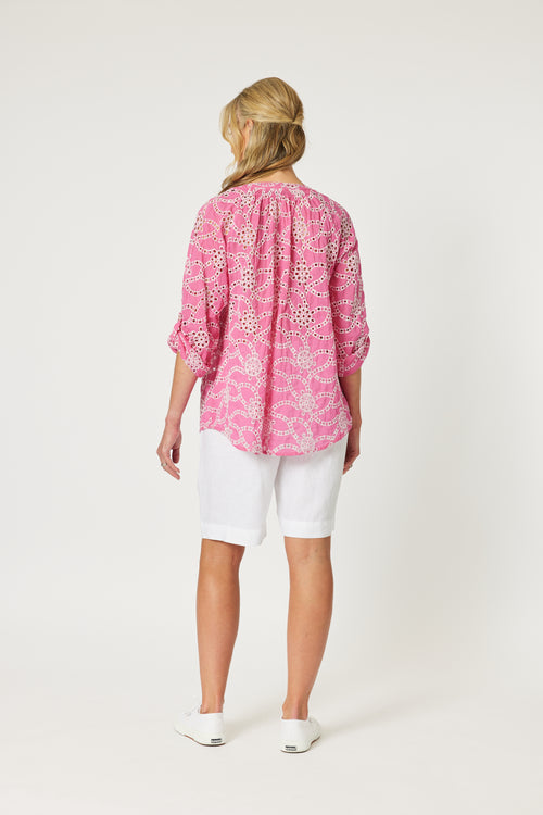 Ellie Embroidery Top