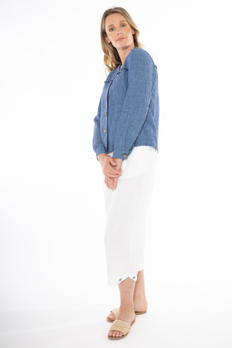 Boxy Linen Jacket