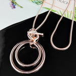 Double Circle Necklace