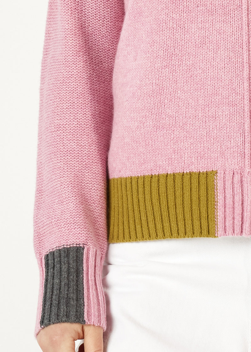 Colour Block Trim Jumper