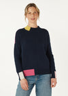 Colour Block Trim Jumper