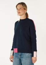 Colour Block Trim Jumper