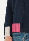 Colour Block Trim Jumper