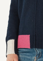 Colour Block Trim Jumper