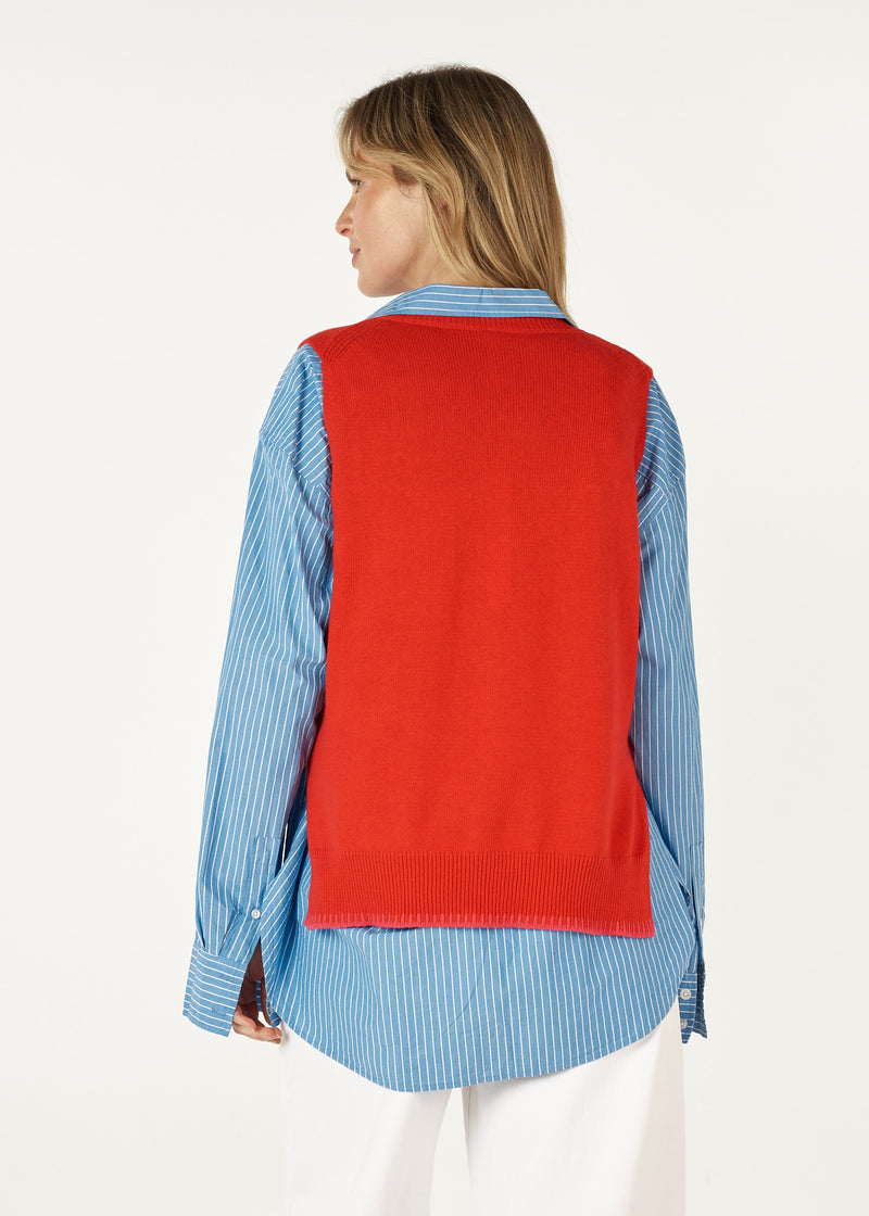 Essential two tone vest