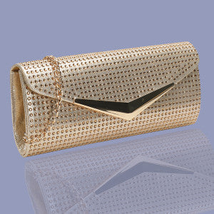 Satin Glitter Clutch